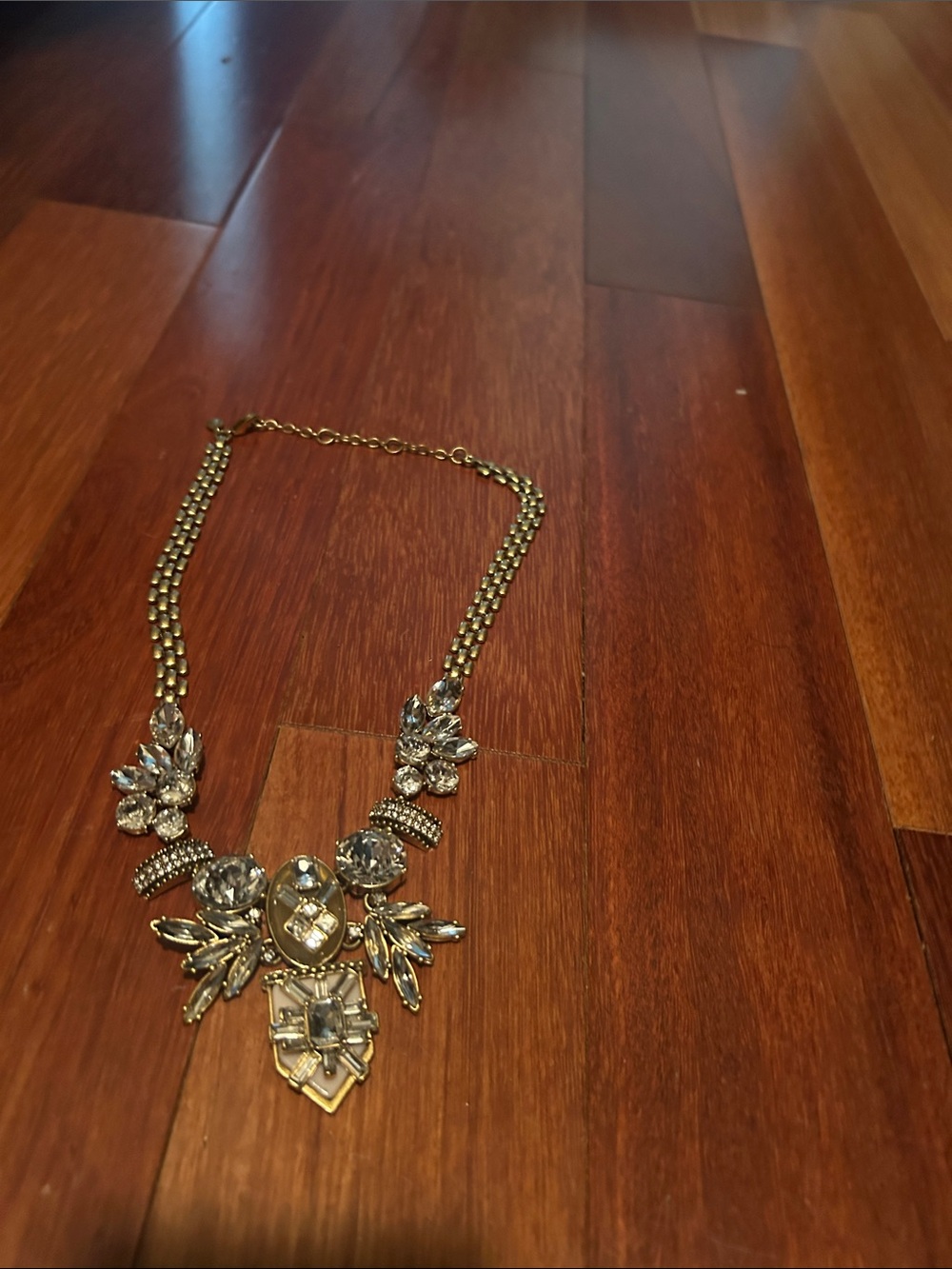 J. Crew Gold-Tone Crystal Statement Necklace